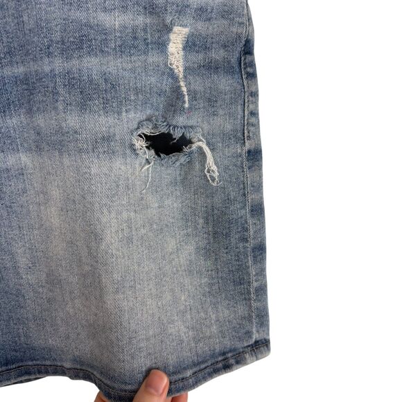 Lucky Brand the Roll Up Distressed Denim Jean Shorts Women's 4/27 - Picture 8 of 8